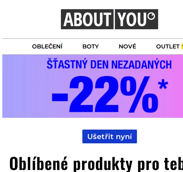 ABOUT YOU: 22% sleva na Singles' Day – červenec 2026 | Nuslet.cz