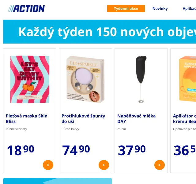 Action: 150 nových produktů za super ceny – červen 2026