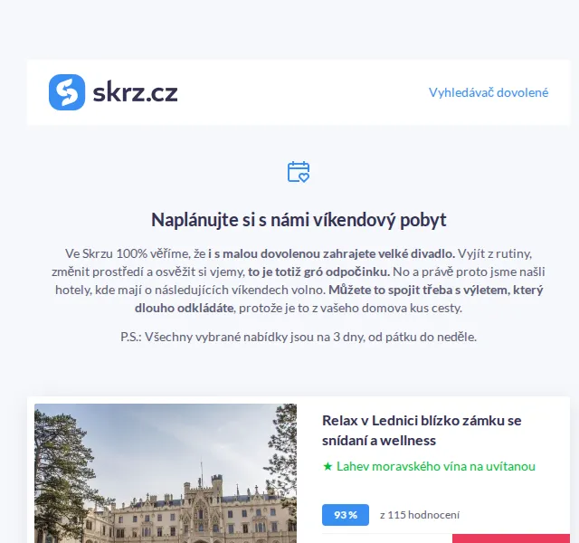 Vánoce na Skrz: víkendové pobyty s wellness – červenec 2026 | Nuslet.cz