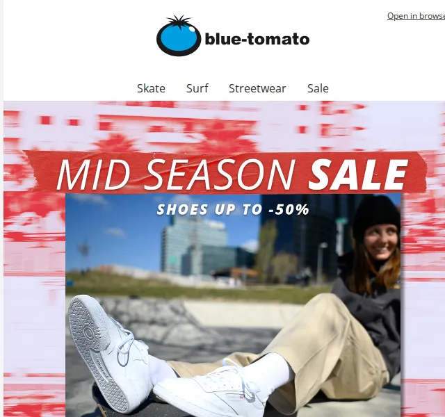 BLUE TOMATO: Shoe Sale se slevami až 56 % – červenec 2026 | Nuslet.cz
