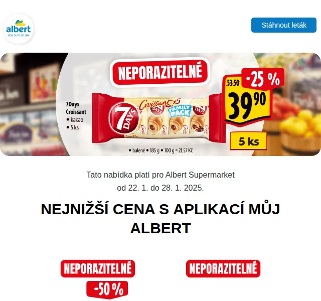Albert: Emco Mysli za 69,90 Kč a kuřecí řízky za 119,90 Kč – červenec 2026 | Nuslet.cz