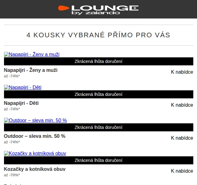 Lounge by Zalando: Napapijri, Just Cavalli, Skechers – sleva až 75 % | červen 2026 | Nuslet.cz