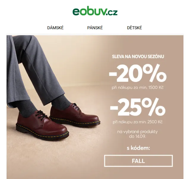 eobuv.cz: sleva 25 % na boty – červenec 2026 | Nuslet.cz