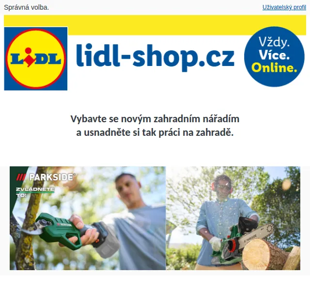 Lidl: Zahradní nářadí PARKSIDE – červenec 2026 | Nuslet.cz