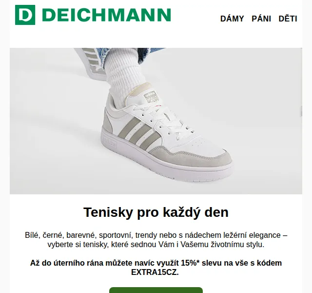 DEICHMANN: Tenisky s 15% slevou – červenec 2026 | Nuslet.cz