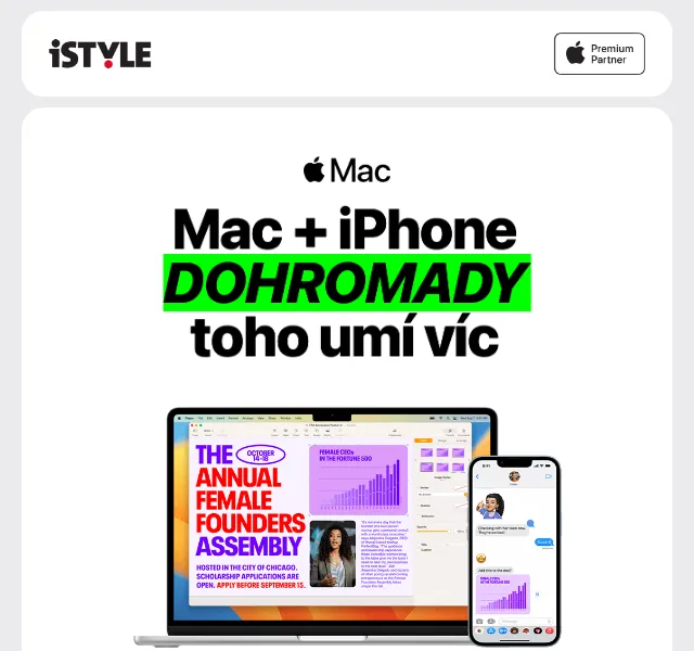 iSTYLE: MacBook Air M1 od 747 Kč/měsíc – červenec 2026 | Nuslet.cz