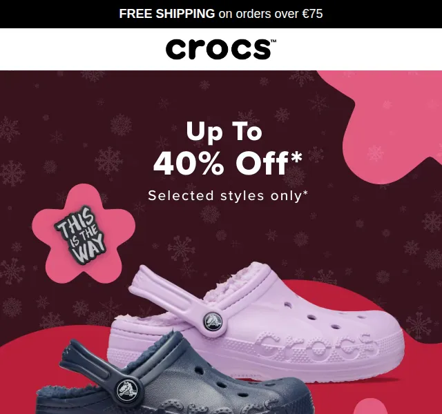 Crocs: Sleva až 40 % na zimní kolekci – červen 2026 | Nuslet.cz