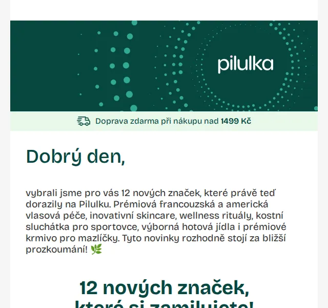 Pilulka.cz: 12 nových značek – květen 2026 | Nuslet.cz