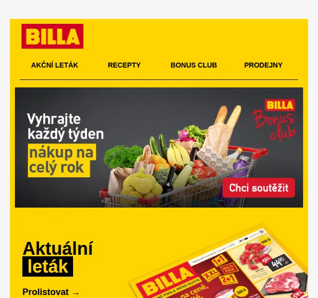 Billa: Pečená šunka a Velkopopovický Kozel 11 v akci – červen 2026 | Nuslet.cz
