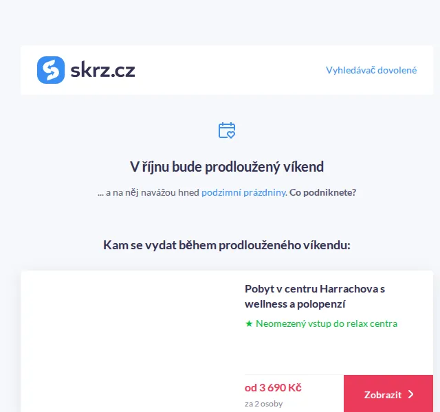 Vánoce na Skrz: pobyty s wellness od 3 690 Kč – říjen 2026 | Nuslet.cz