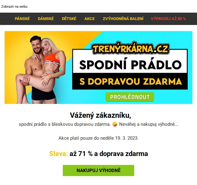 Lukáš z Trenýrkárna.cz: Sleva až 71 % a doprava zdarma – červen 2026 | Nuslet.cz