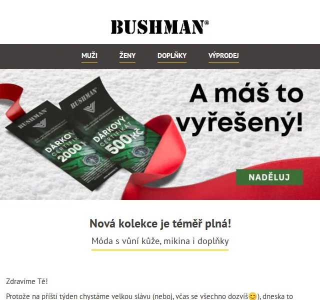 BUSHMAN: Nová kolekce – mikina Michelson za 2 599 Kč – červen 2026 | Nuslet.cz