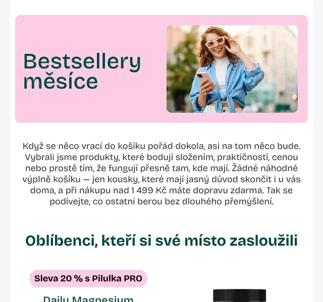 Pilulka.cz: Bestsellery září – slevy až 61 %