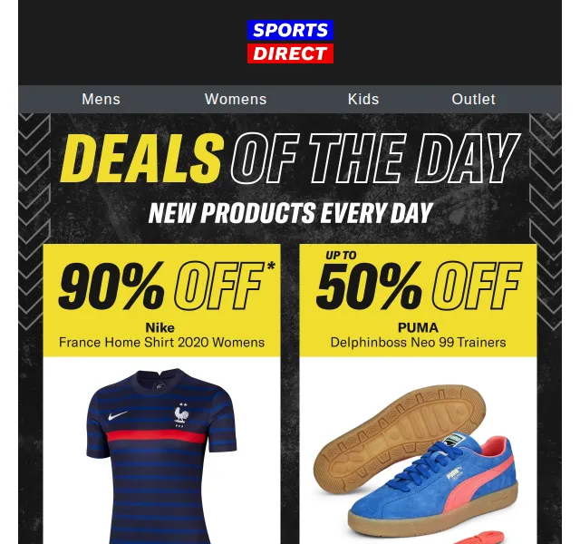 Sportsdirect.com: Extra sleva až 90 % – červenec 2026 | Nuslet.cz