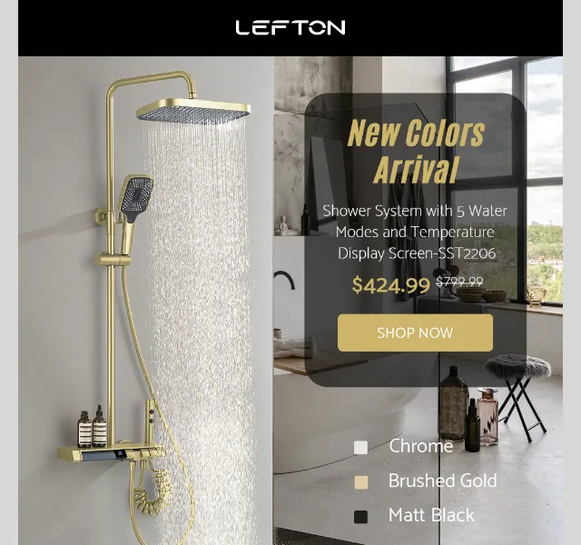 Lefton Sanitary: Kuchyňské baterie – nová kolekce s 15% slevou – červenec 2026 | Nuslet.cz
