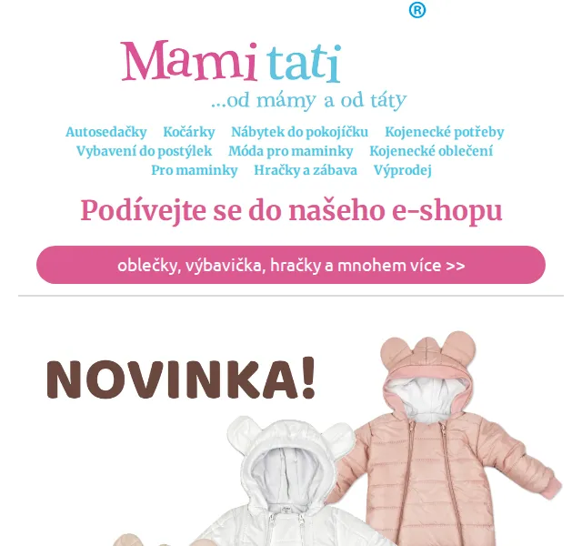 Mamitati.cz: Extra výbavička pro dítě se slevami – červenec 2026 | Nuslet.cz
