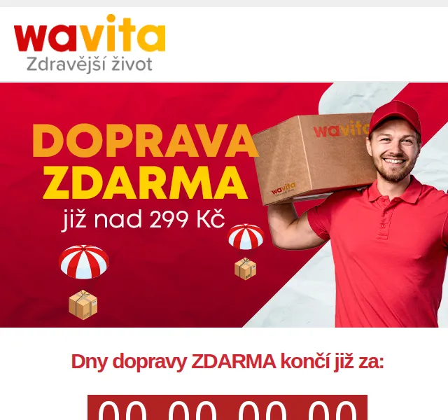 Wavita: Doprava zdarma nad 299 Kč a slevy – červenec 2022 | Nuslet.cz