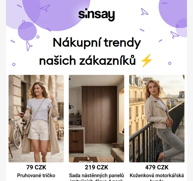 Sinsay: Nejprodávanější kousky – červenec 2026 | Nuslet.cz