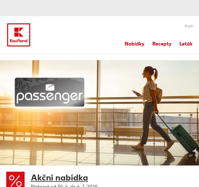 Kaufland: cestovní doplňky Passenger – červenec 2026 | Nuslet.cz