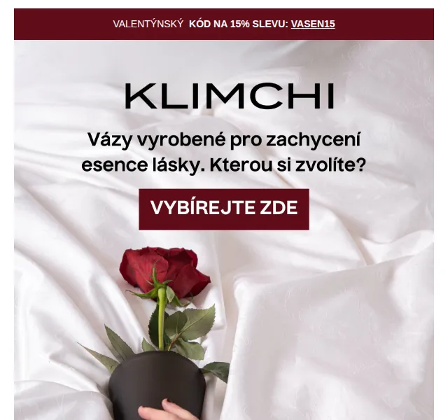 KLIMCHI: 15% sleva na vázy – červenec 2026 | Nuslet.cz