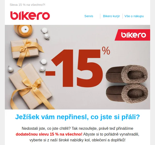 Czbikero: dodatečná 15% sleva na vše – červenec 2026 | Nuslet.cz
