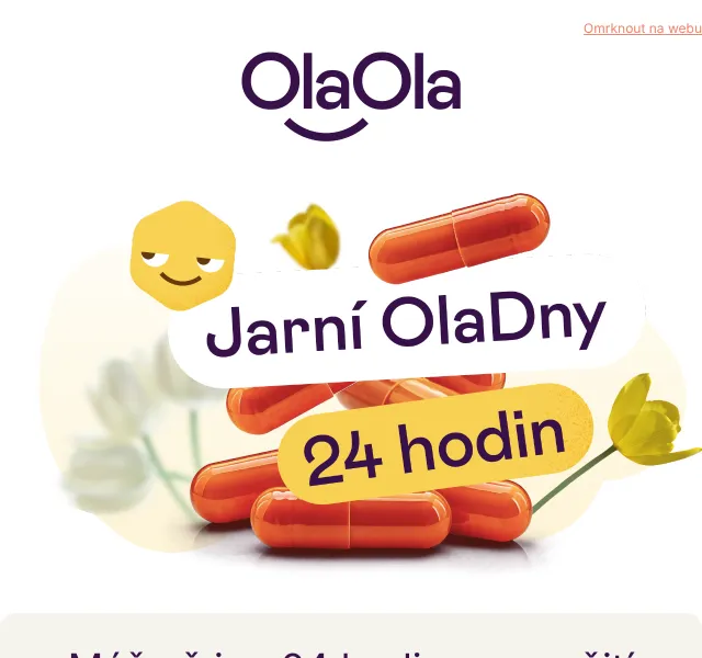 OlaOla: Doplňky stravy se slevou až 55 % – duben 2026