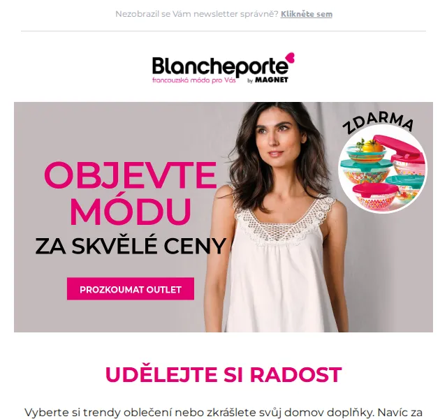 Blancheporte: Outletová móda a doplňky – červen 2026 | Nuslet.cz