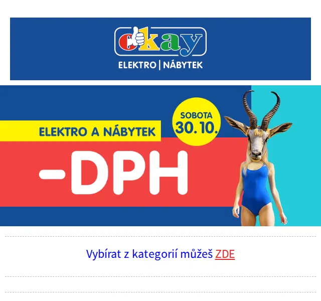 OKAY: 20% sleva na elektro a nábytek – červen 2026 | Nuslet.cz