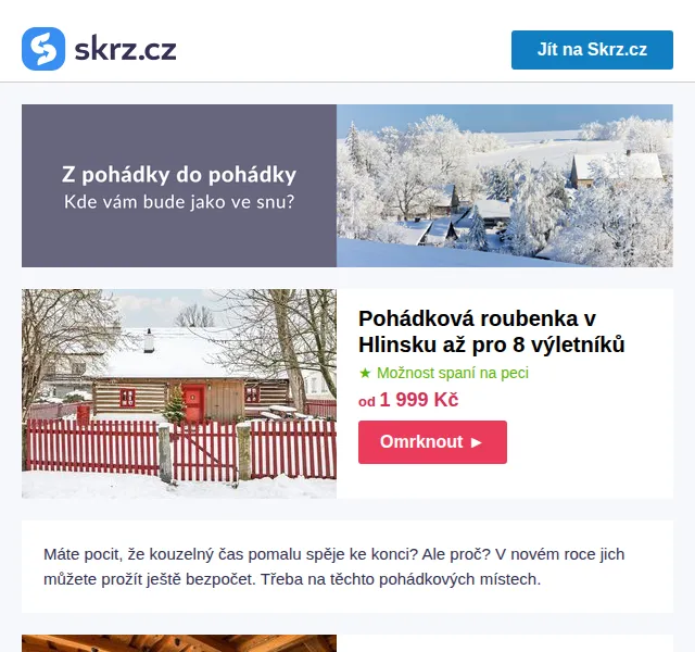 Skrz.cz: Pohádkové pobyty od 1 877 Kč – červen 2026 | Nuslet.cz