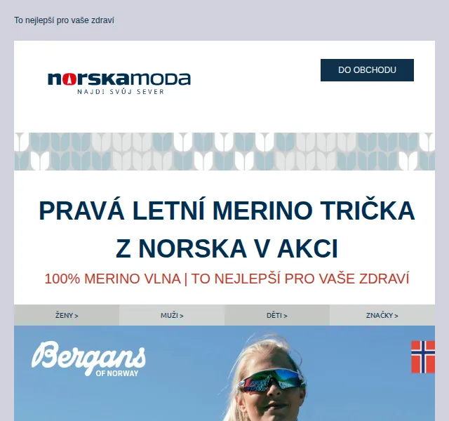 Norskamoda.cz: Letní merino trička z Norska – červenec 2026 | Nuslet.cz