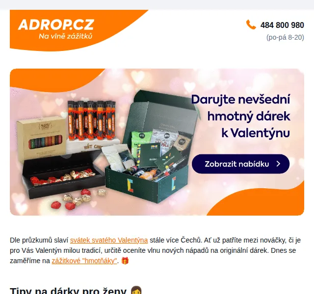 Adrop: Valentýnské dárky s CRAFTIRY boxy 20% – červenec 2026 | Nuslet.cz