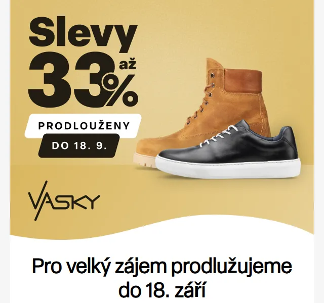 Vasky: Sleva 33 % na Vasky – září 2026 | Nuslet.cz