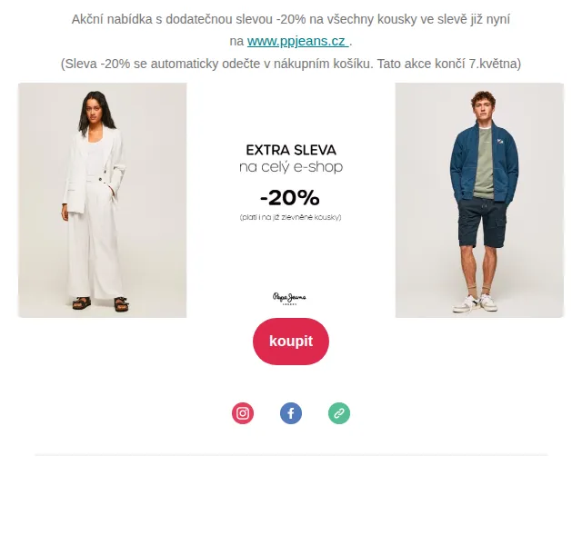 Pepe Jeans - Custom_Design - Palladium: Dodatečná sleva -20 % na vše zlevněné – červen 2026 | Nuslet.cz
