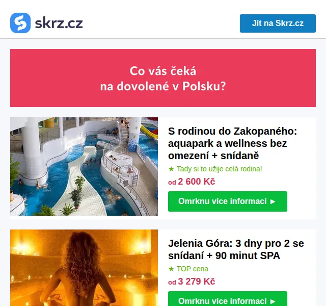Skrz: Polsko s wellness – pobyty od 2 199 Kč – červenec 2026 | Nuslet.cz