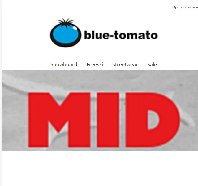 BLUE TOMATO: Mid Season Sale – sleva až 30 % na streetwear – červenec 2026 | Nuslet.cz