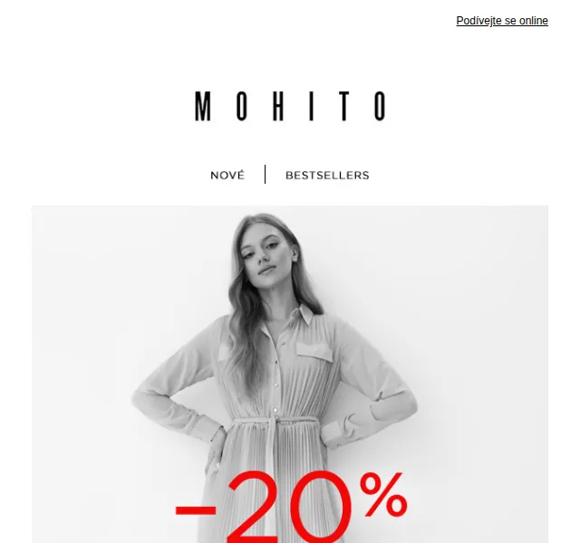 MOHITO: Pouze nyní -20% na již zlevněné produkty – červen 2026 | Nuslet.cz