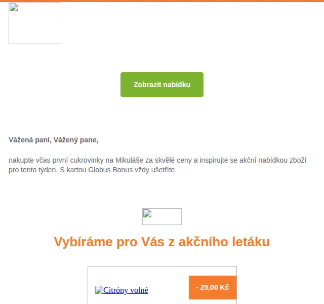 Globus Bonus: Cukrovinky na Mikuláše a akční leták – říjen 2022 | Nuslet.cz