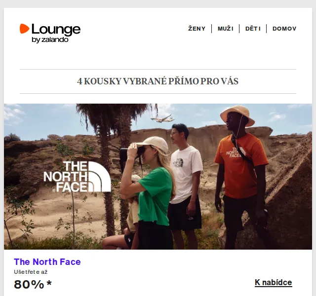 Lounge by Zalando: až 75 % sleva na The North Face, LIU JO, Bric's – duben 2026