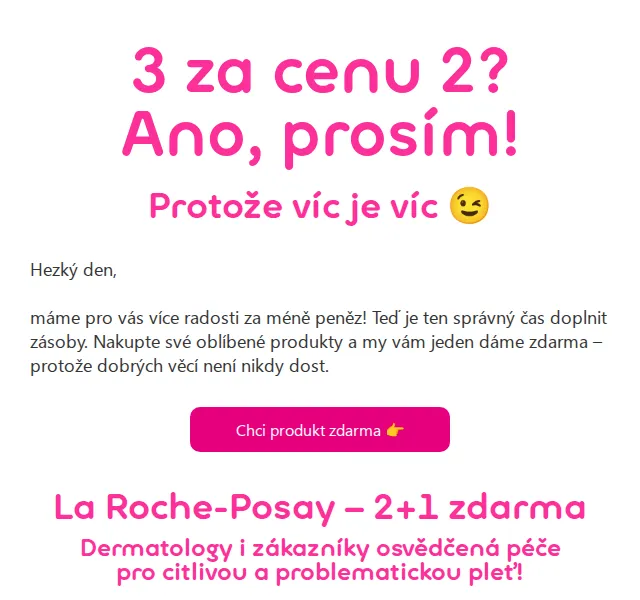 Pilulka.cz: 2+1 zdarma na kosmetiku La Roche-Posay, Bioderma, CeraVe – červenec 2026 | Nuslet.cz
