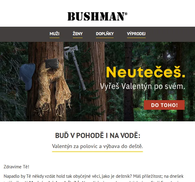 BUSHMAN: Výprodej zimních slev až –50 % – červen 2026 | Nuslet.cz