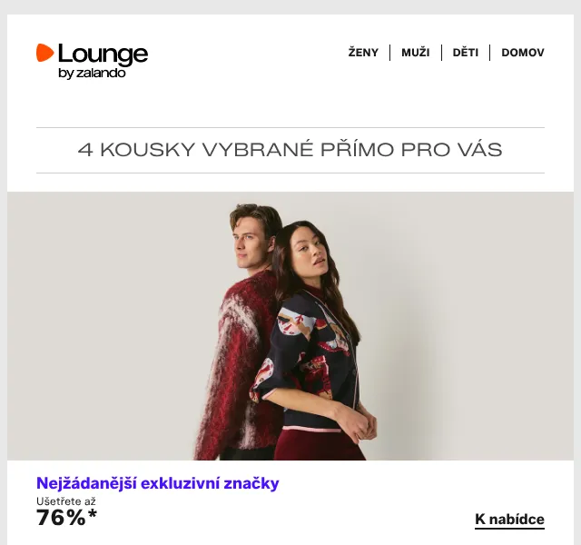 Lounge by Zalando: Michael Kors, BOSS, Pepe Jeans až -75 % – duben 2026