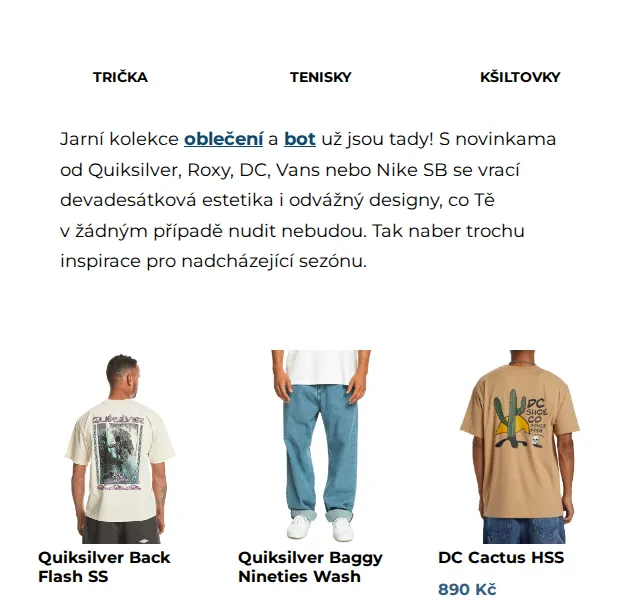 SNOWBOARD ZEZULA: Jarní kolekce Quiksilver, Vans, Nike – červenec 2026 | Nuslet.cz