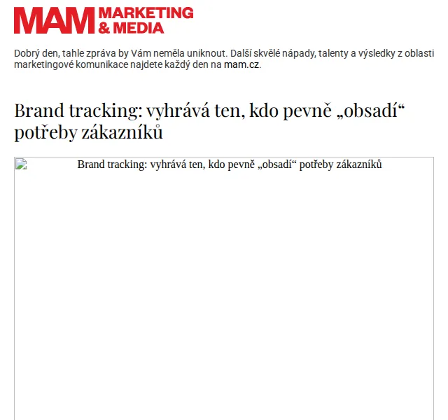 Marketing & Media: Brand tracking – červenec 2026 | Nuslet.cz