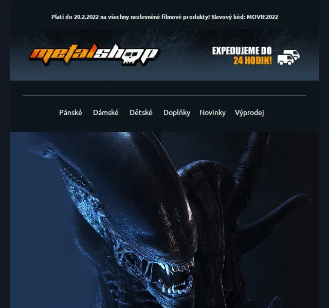 METALSHOP: 15% sleva na filmový merch – červen 2026 | Nuslet.cz