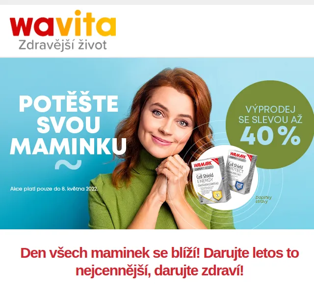 Wavita: produkty pro maminky se slevou až 40 % – červen 2026 | Nuslet.cz