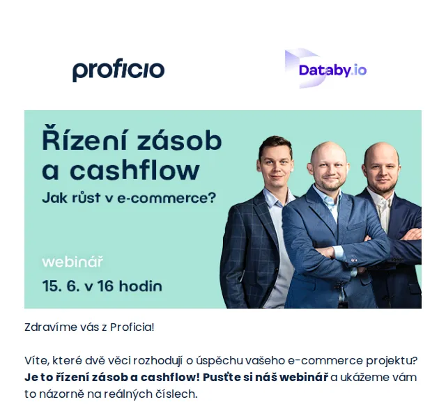 PROFICIO tým: Webinář o řízení zásob a cashflow – červenec 2026 | Nuslet.cz