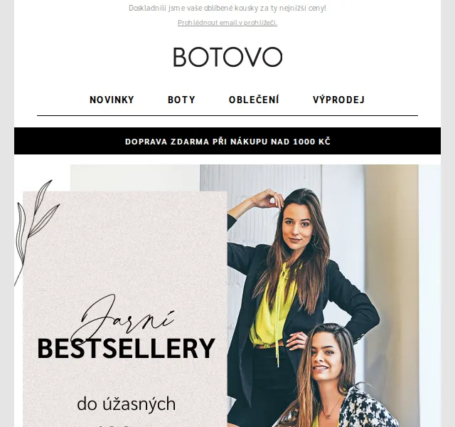 Botovo.cz 👠: Jarní bestsellery do 669 Kč – červen 2026 | Nuslet.cz