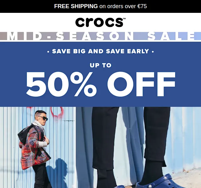 Crocs: sleva 50 % na vybrané modely – červen 2026 | Nuslet.cz