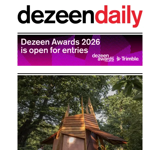 Dezeen Daily: architektura a design – červenec 2026 | Nuslet.cz