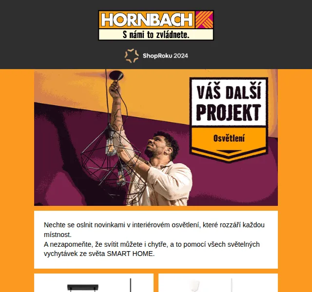 HORNBACH: Lustry a LED osvětlení od 99 Kč – červenec 2026 | Nuslet.cz